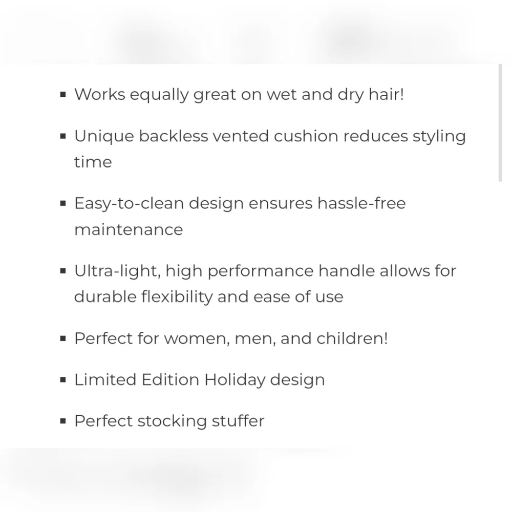 NEW FHI Heat Detangling Hair Brush Mini in Holly Chrome Special Edition